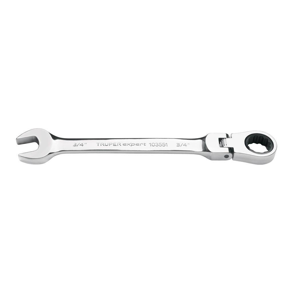 LL-2024XF | Llave combinada con matraca 3/4' flexible, Expert