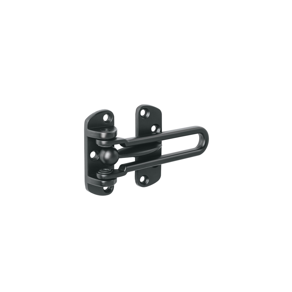PAAB-6 | Pasador abatible para puerta, acabado negro, HERMEX