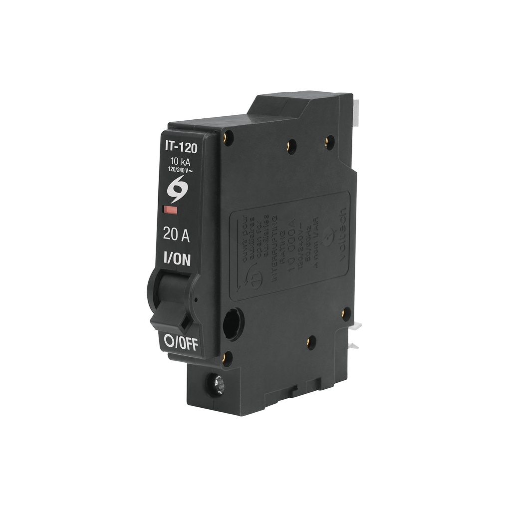IT-120G | Interruptor de 1 polo 20A, enchufable, a granel, VOLTECK