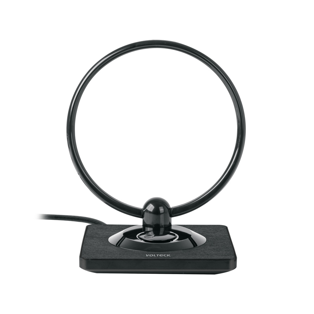 ANIN-28 | Antena de interior para TV HD, tipo aro, 28 dB, VOLTECK