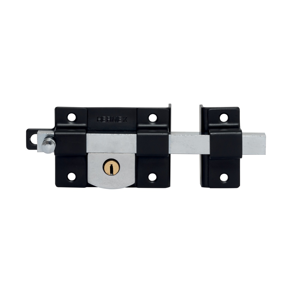 CB-456D | Cerradura de barra libre, derecha, negra, HERMEX