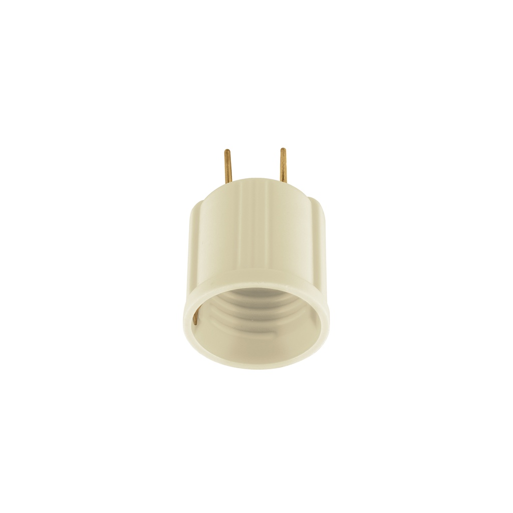 POBA-20G | Portalámpara de baquelita, con adaptador a granel, VOLTECK