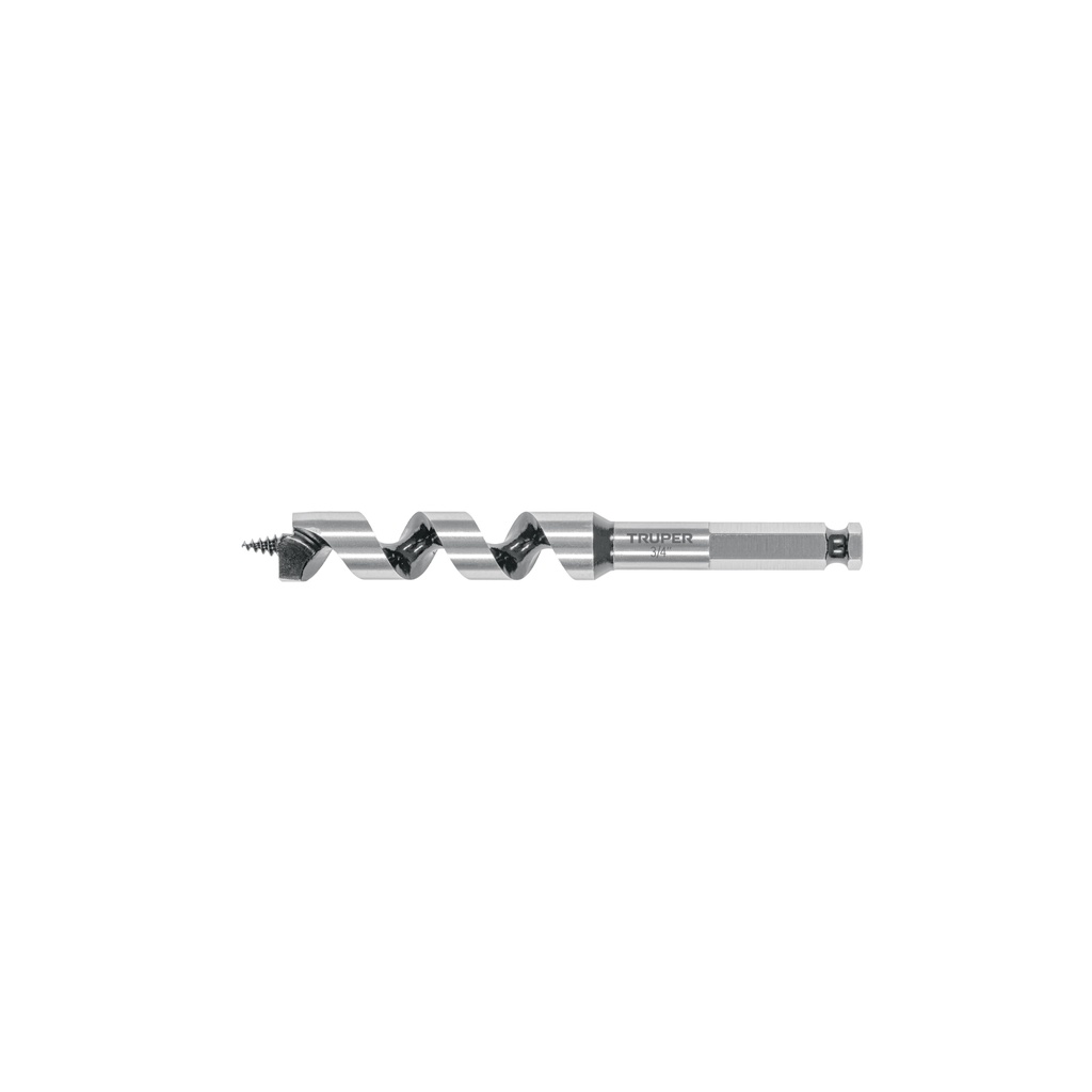 BAB-3/4X6 | Broca auger tipo berbiquí 3/4' X 6', TRUPER