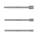 ADA-3L | Juego de 3 adaptadores largos para dados de 1/4, 3/8 y 1/2'
