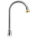 AQCR-60G | Cuello para mezcladora de lavabo, tipo bar,cromo/Oro, Aqua