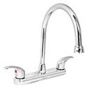 AQF-82 | Mezcladora cromo 8' para fregadero, manerales palanca, Aqua