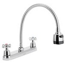 AQF-87 | Mezcladora inox 8' p/fregadero, flexible, cruceta, Aqua