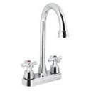 AQM-61 | Mezcladora cromo 4' para lavabo, cuello bar, cruceta, Aqua