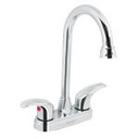 AQM-62 | Mezcladora cromo 4' para lavabo, cuello bar, palanca, Aqua