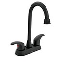 AQM-62M | Mezcladora negro mate 4' p/lavabo, tipo bar, palanca, Aqua