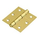 BC-251P | Bisagra cuadrada 2-1/2' acero latonado, cabeza plana, Hermex