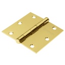 BC-351P | Bisagra cuadrada 3-1/2' acero latonado, cabeza plana, Hermex