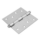 BC-403R | Bisagra cuadrada 4', cromo mate, cabeza redonda, Hermex