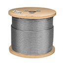 CAB-1/4R3 | Metro de cable rígido 1/4' de acero 7x7 hilos, 300 m, Fiero