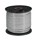 CAB-1/4RX | Metro de cable rígido 1/4' acero 7x7 recubierto PVC, 75 m