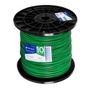 CAB-10V-500 | Metro de cable THHW-LS 10 AWG verde en carrete de 500 m