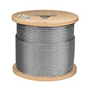 CAB-3/16R3 | Metro de cable rígido 3/16' de acero 7x7 hilos, 300 m, Fiero