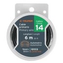 CAPRI-14N | Carrete con 6 m de cable primario negro calibre 14, Truper