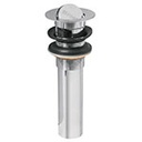 CE-205 | Contra p/lavabo con rebosadero, tipo moneda, cromo, 1-1/4'