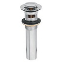 CE-206 | Contra p/lavabo con rebosadero, sistema push, cromo, 1-1/4'