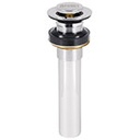 CE-206S | Contra p/lavabo sin rebosadero, sistema push, cromo, 1-1/4'