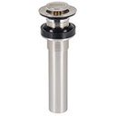 CE-206SN | Contra p/lavabo sin rebosadero, sistema push, satín, 1-1/4'