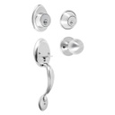 CEP-32PJ | Jaladera, perilla y cerrojo llave-llave, cromo mate, Hermex