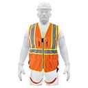 CHS-700NA | Chaleco de seguridad para arnés, alta visibilidad, naranja