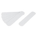 CIA-02B | Tarjeta 6 tiras 23cm antiderrapantes blancas 50mm c/abrasivo