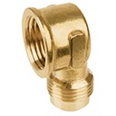 CLG-523 | Codo para estufa a 90° de latón de 1/2 x 1/2', Foset