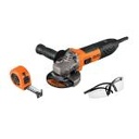 COMBOE-4580ALF | Esmeriladora 4-1/2' 850 W, lentes de seguridad y flexómetro