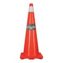 CONO-90R | Cono de precaución de 90 cm de PVC con reflejante, Truper