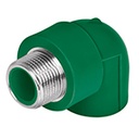 CV-511 | Codo 90° PPR de 1/2' macho con inserto metálico, Foset