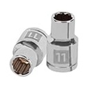 D-1211-EM | Dado de 11 mm, 12 puntas, cuadro 1/2', Truper