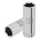 D-1220-ML | Dado largo de 20 mm, 6 puntas, cuadro 1/2', Truper