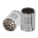 D-1221-EM | Dado de 21 mm, 12 puntas, cuadro 1/2', Truper