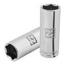 D-1222-ML | Dado largo de 22 mm, 6 puntas, cuadro 1/2', Truper
