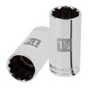 D-1236-EL | Dado largo de 1-1/8', 12 puntas, cuadro 1/2', Truper