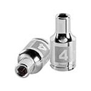D-1404-M | Dado de 4 mm, 6 puntas, cuadro 1/4', Truper
