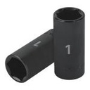D-7332-HL | Dado largo impacto de 1', 6 puntas, cuadro 1/2', Truper