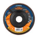 DLTP-4580 | Disco 4-1/2' laminado respaldo plástico grano 80 centro 7/8'