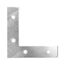 ECAN- 2-1/2 | Bolsa c/24 escuadras planas cantoneras 2-1/2'x2-1/2', Fiero