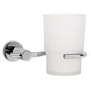 ELA-71 | Portavaso cepillero cromo con vaso de vidrio, Foset Element