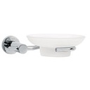 ELA-74 | Jabonera metálica cromo con plato de vidrio, Foset Element