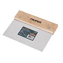 ETR-6 | Espátula rectangular 6' x 3' acero inoxidable, mango madera