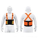 FAJA-XLN | Faja lumbar naranja c/cintas de alta visibilidad, XG, Truper