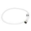 FFR-100B | Manguera lavabo/fregadero, vinilo blanco, 1/2'x1/2', 100 cm