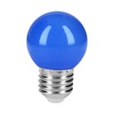 LED-1AZ | Lámpara LED tipo bulbo G45 1 W color azul, caja, Volteck