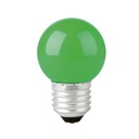 LED-1VE | Lámpara LED tipo bulbo G45 1 W color verde, caja, Volteck