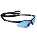 LESP-SZ | Lentes seguridad azul antiempaño c/cordón ajustable, Sport
